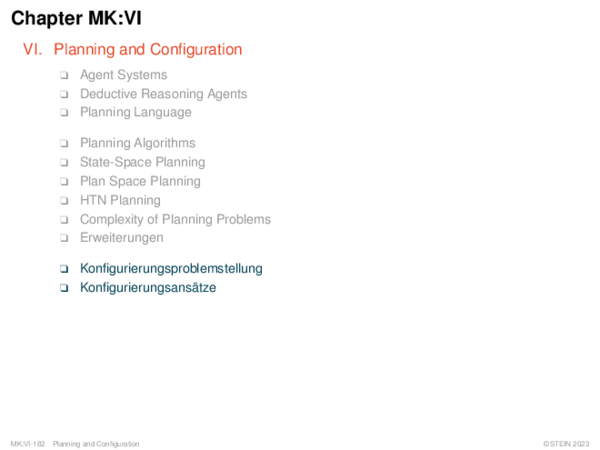 Chapter MK:VI VI. Planning and Configuration