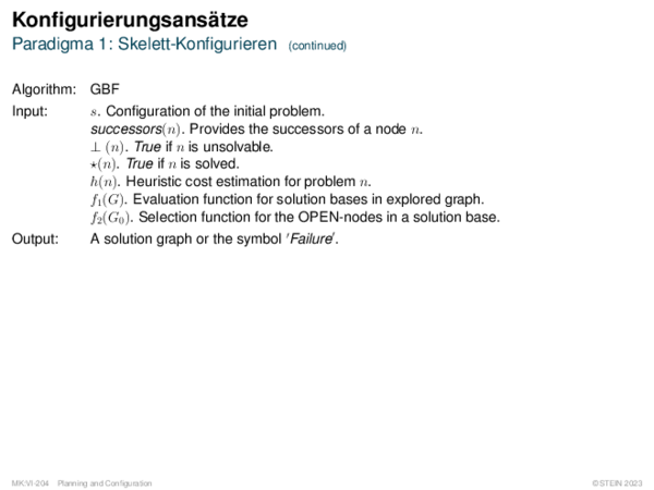 Konfigurierungsansätze Paradigma 1: Skelett-Konfigurieren