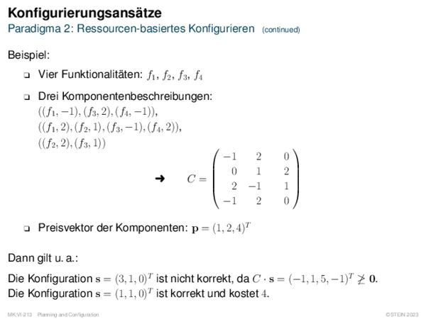 Konfigurierungsansätze Paradigma 2: Ressourcen-basiertes Konfigurieren