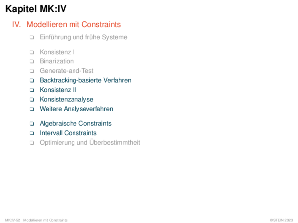 Kapitel MK:IV IV. Modellieren mit Constraints