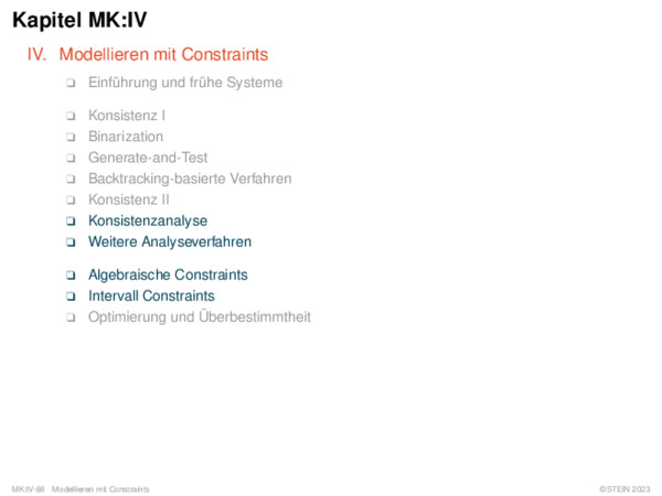 Kapitel MK:IV IV. Modellieren mit Constraints
