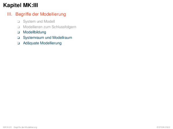 Kapitel MK:III III. Begriffe der Modellierung