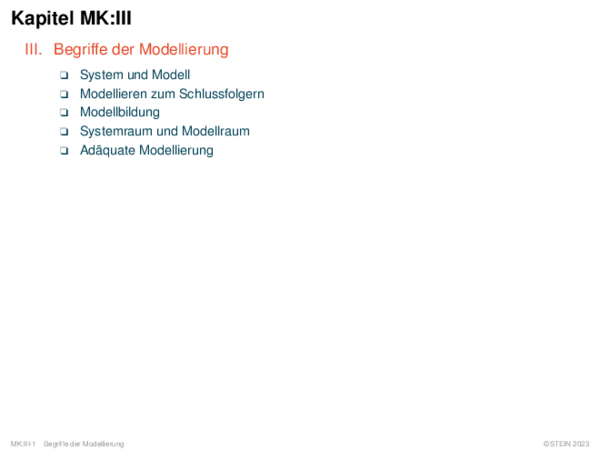 Kapitel MK:III III. Begriffe der Modellierung