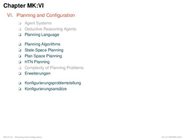 Chapter MK:VI VI. Planning and Configuration