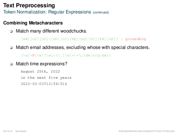 Text Preprocessing Tokenization: Special Cases
