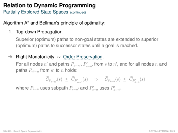Relation to Dynamic Programming Partially Explored State Spaces
